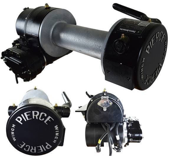 12,500 lb. 12 Volt 11" Drum Industrial Winch